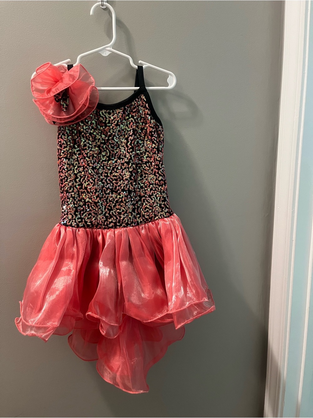 Curtain Call Costumes
Size CLA
$25
Coral Sequin Dance Dress
